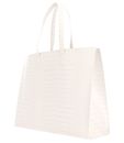 Ted Baker Wellma Croc Effect Icon Bag XL Ivory