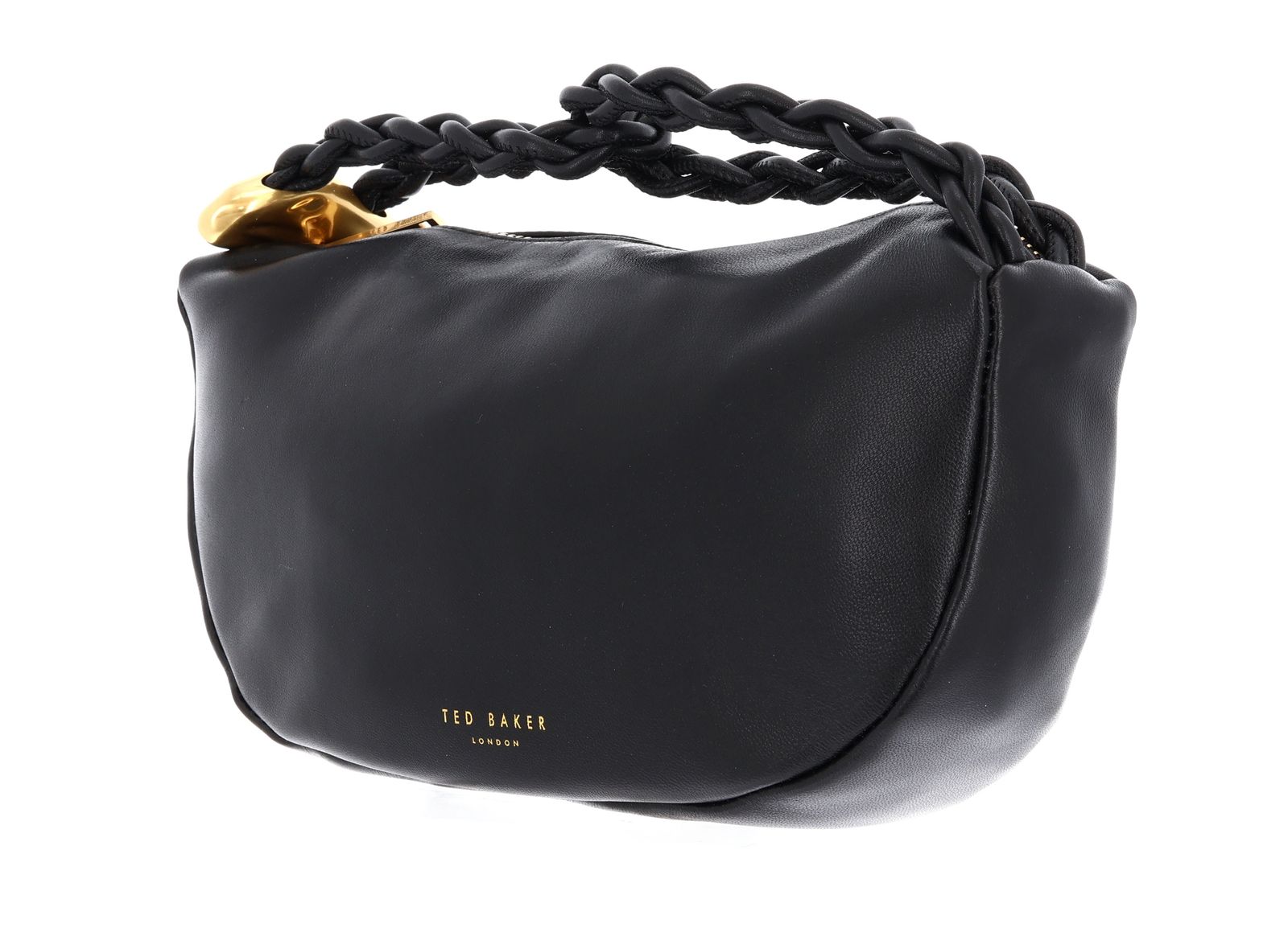 Ted Baker Islah Leather Statement Hardware Medium Hobo Bag Black Ted Baker Islah Leather Statement Hardware Medium Hobo Bag Black