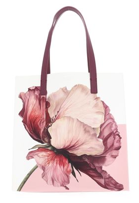 Ted Baker Shilva Printed Flower Medium Icon Bag Ivory Ted Baker Shilva Printed Flower Medium Icon Bag Ivory