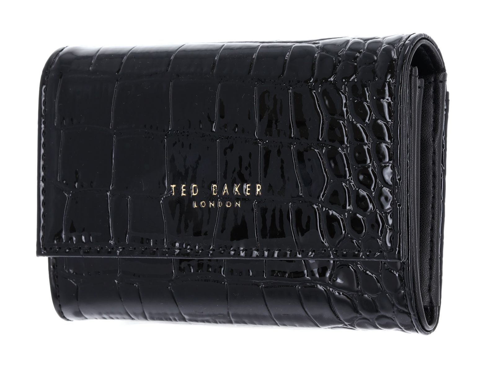 Ted Baker Valliaa Croc Effect Small Purse Black