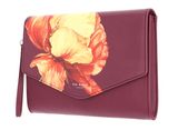 Ted Baker Shimena Printed Flower Icon Envelope Pouch Wine