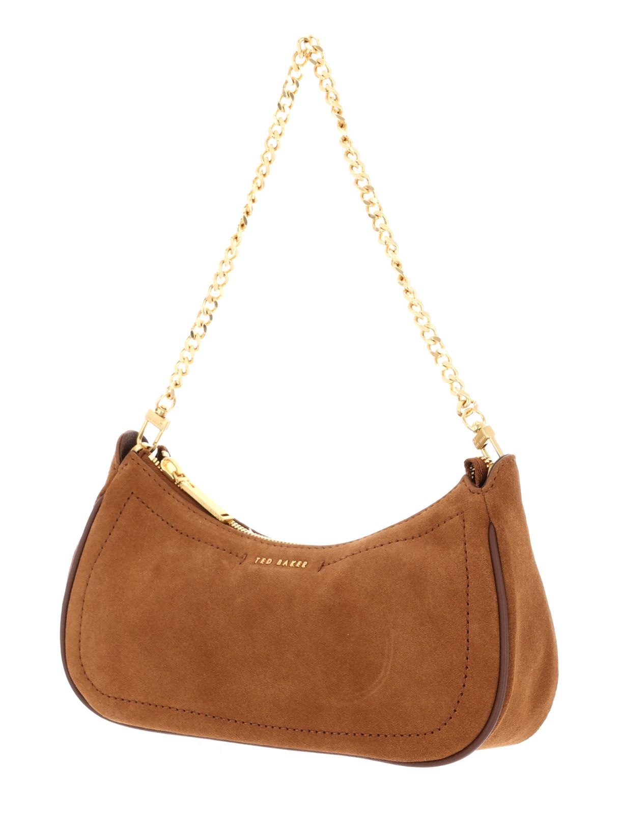 Ted Baker Shayine Webbing Small Suede Shoulder Bag S Brown Ted Baker Shayine Webbing Small Suede Shoulder Bag S Brown