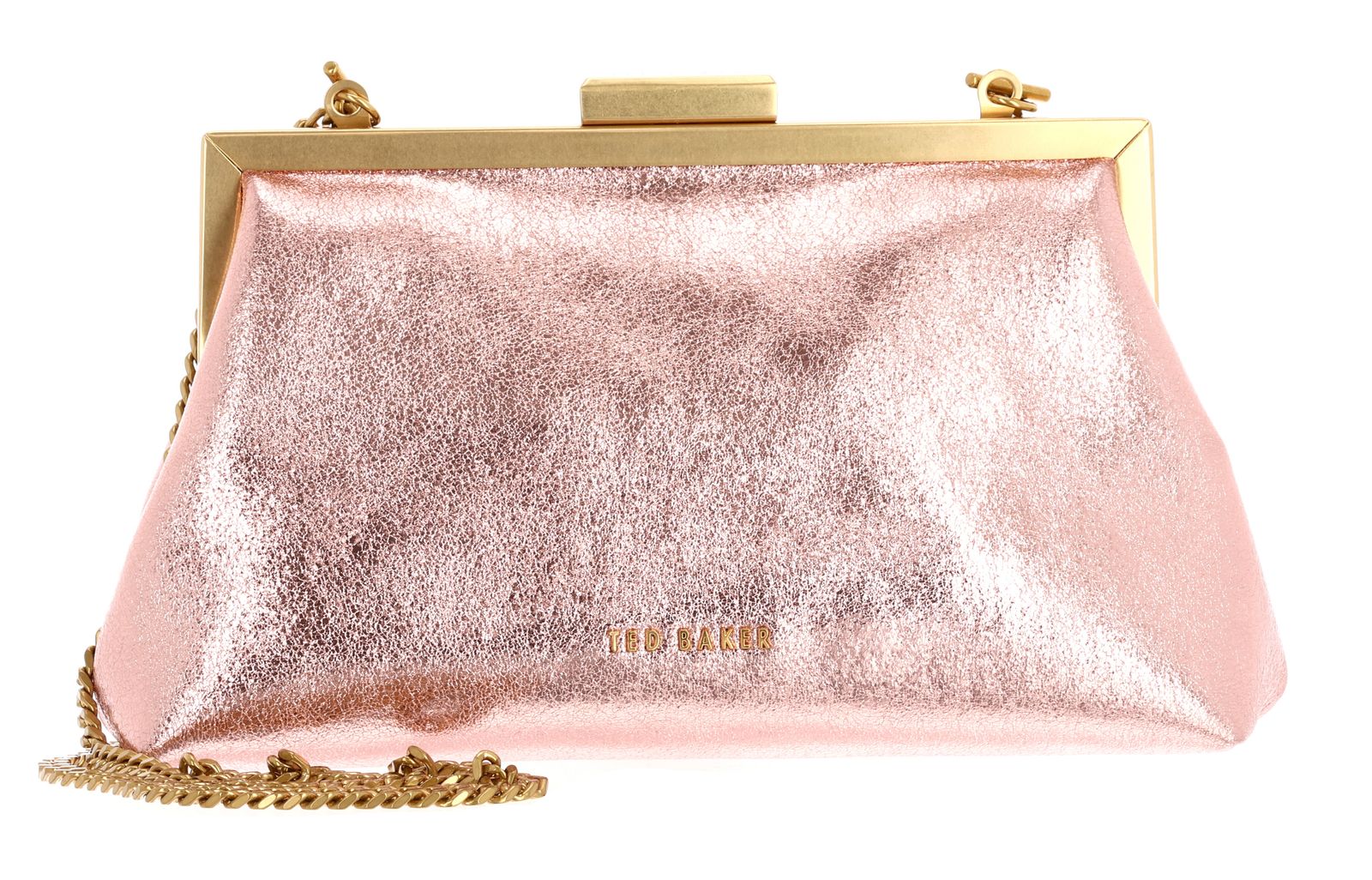 Ted Baker Floreyn Smooth Leather Clutch Dusky - Pink