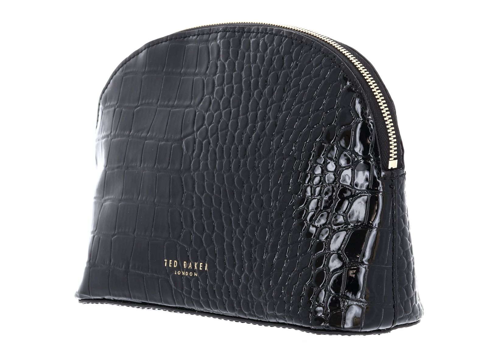 Ted Baker Nicco Croc Effect Washbag Black Ted Baker Nicco Croc Effect Washbag Black