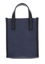 Ted Baker PaulII Faux Raffia Mini Icon Bag Navy