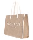 Ted Baker Pallmer Faux Raffia Large Icon Bag Ivory
