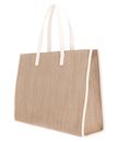 Ted Baker Pallmer Faux Raffia Large Icon Bag Ivory