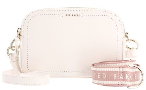 Ted Baker Luceele Webbing Leather Crossbody Bag Ivory