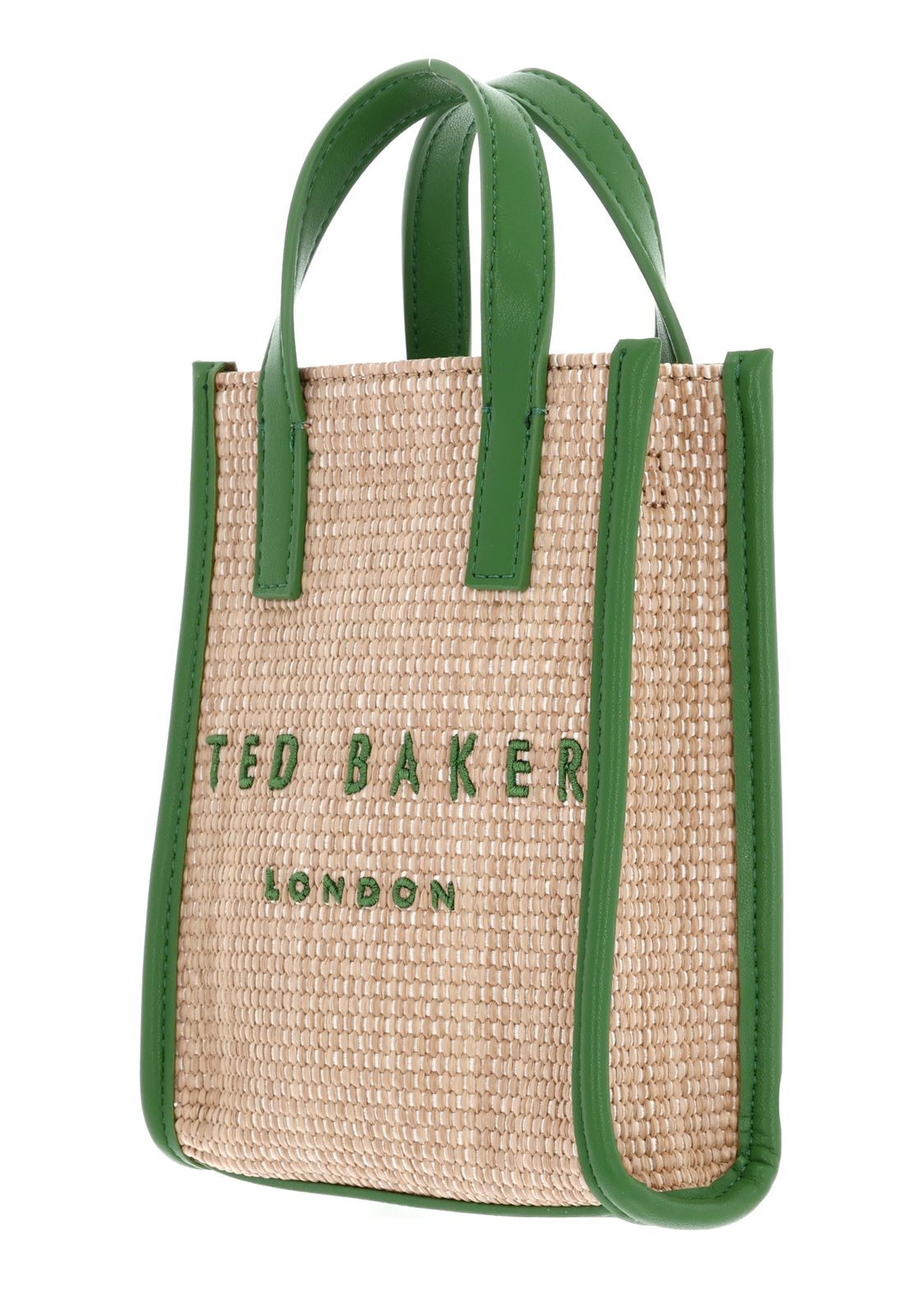 Ted Baker PaulII Faux Raffia Mini Icon Bag Green Ted Baker PaulII Faux Raffia Mini Icon Bag Green