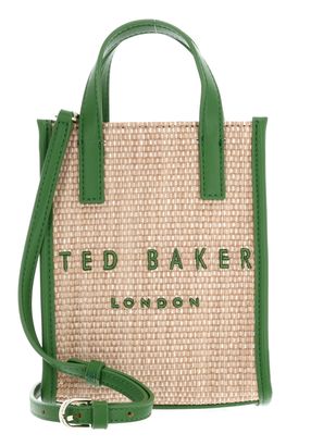 Ted Baker PaulII Faux Raffia Mini Icon Bag Green Ted Baker PaulII Faux Raffia Mini Icon Bag Green