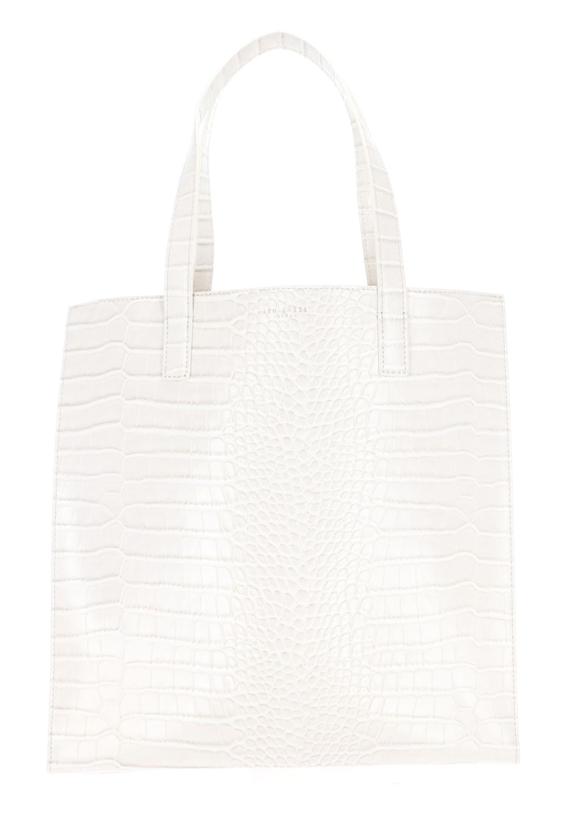 Ted Baker Wenella Croc Effect Large Icon Bag L Ivory
