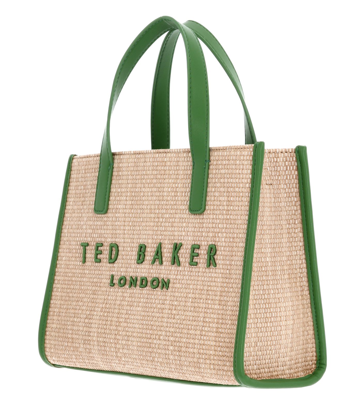 Ted Baker Paolina Faux Raffia Small Icon Bag Green Ted Baker Paolina Faux Raffia Small Icon Bag Green