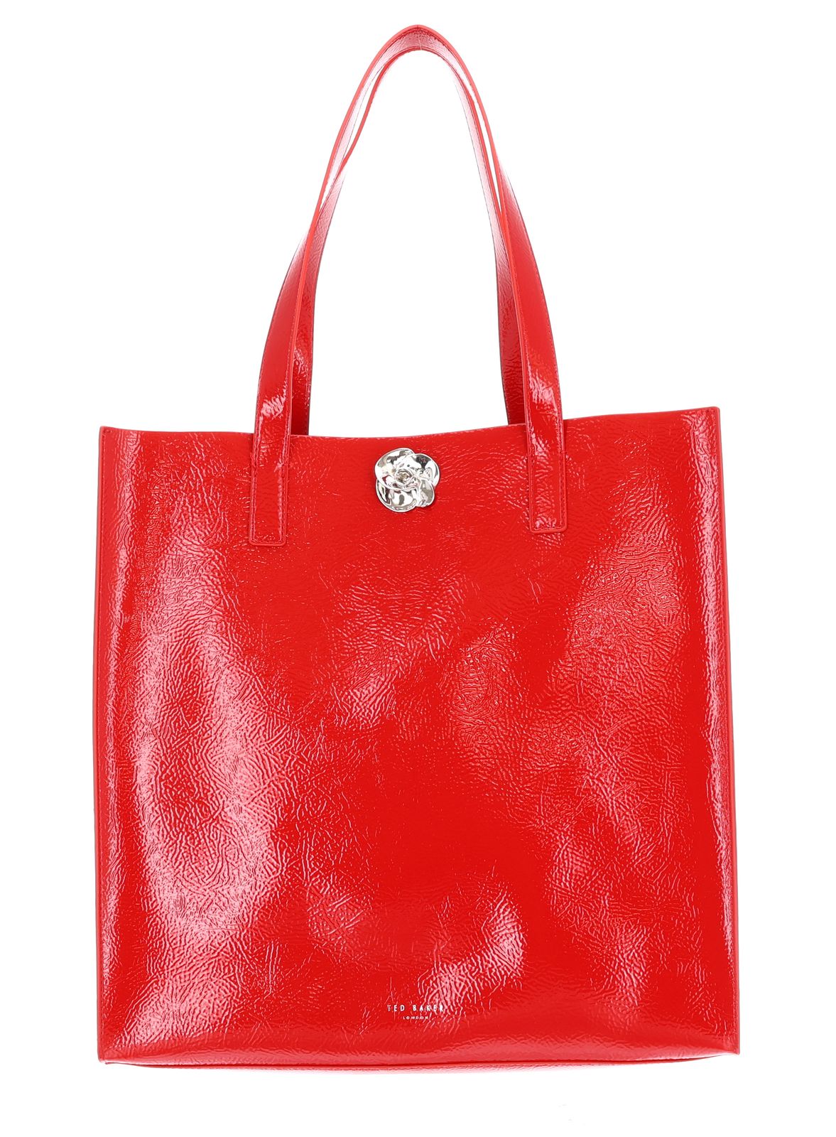 Ted Baker Rosenni Rose Detail Crinkle Large Tote Bag L Red