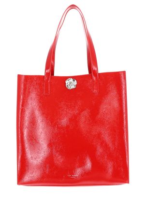 Ted Baker Rosenni Rose Detail Crinkle Large Tote Bag L Red