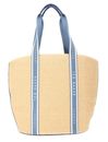 Ted Baker Raffia Webbing Detail Raffia Large Tote Bag Blue