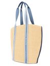 Ted Baker Raffia Webbing Detail Raffia Large Tote Bag Blue