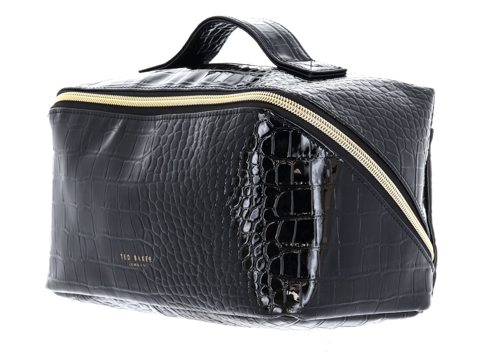 Ted Baker Vieda Croc Effect Small Makeup Bag Black Ted Baker Vieda Croc Effect Small Makeup Bag Black