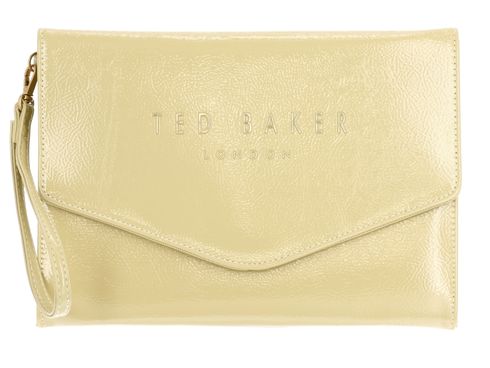 Ted Baker Crinkie Crinkle Icon Pouch Yellow
