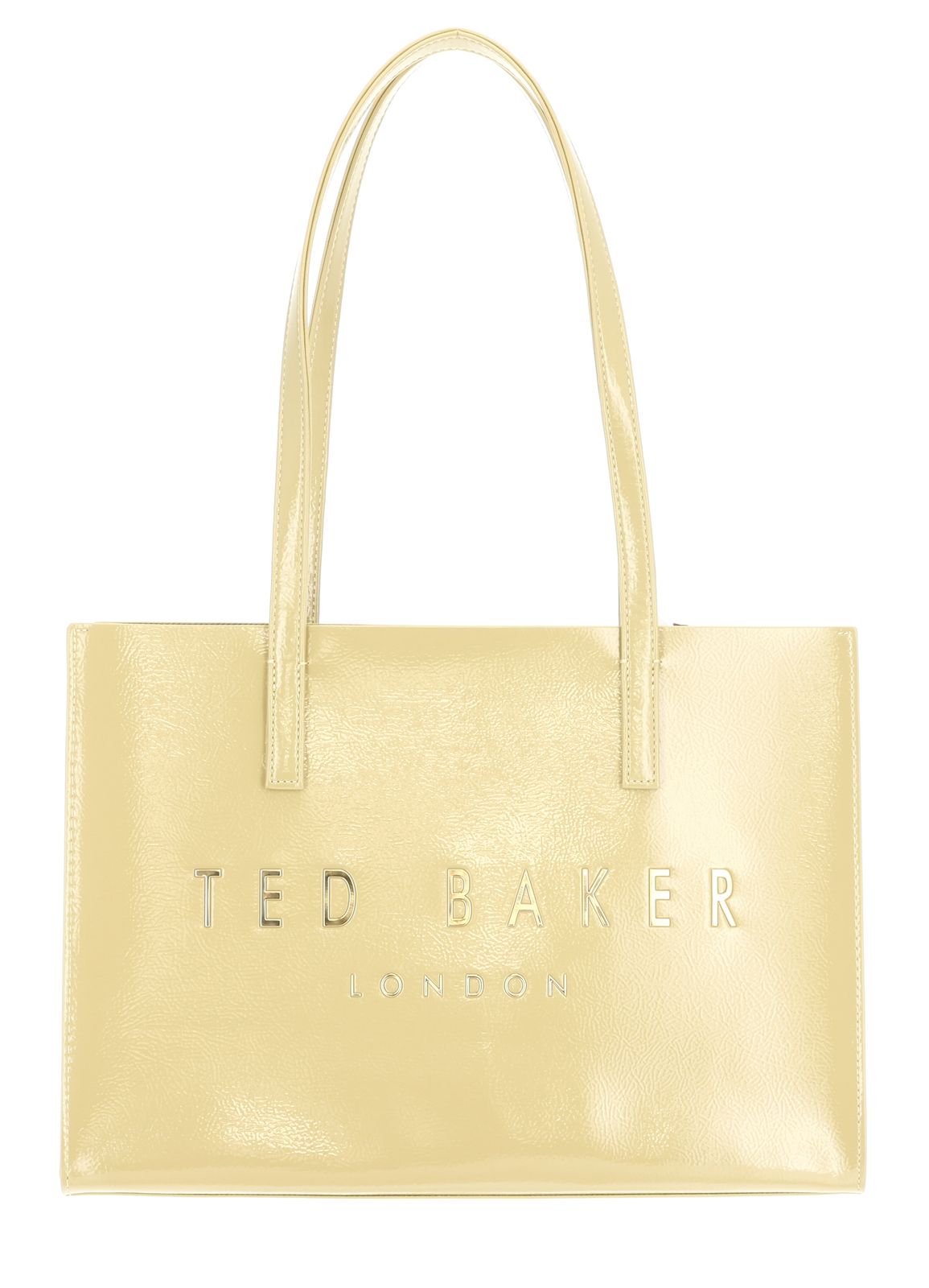 Ted Baker Crinell Elongated Crinkle Icon Bag Yellow