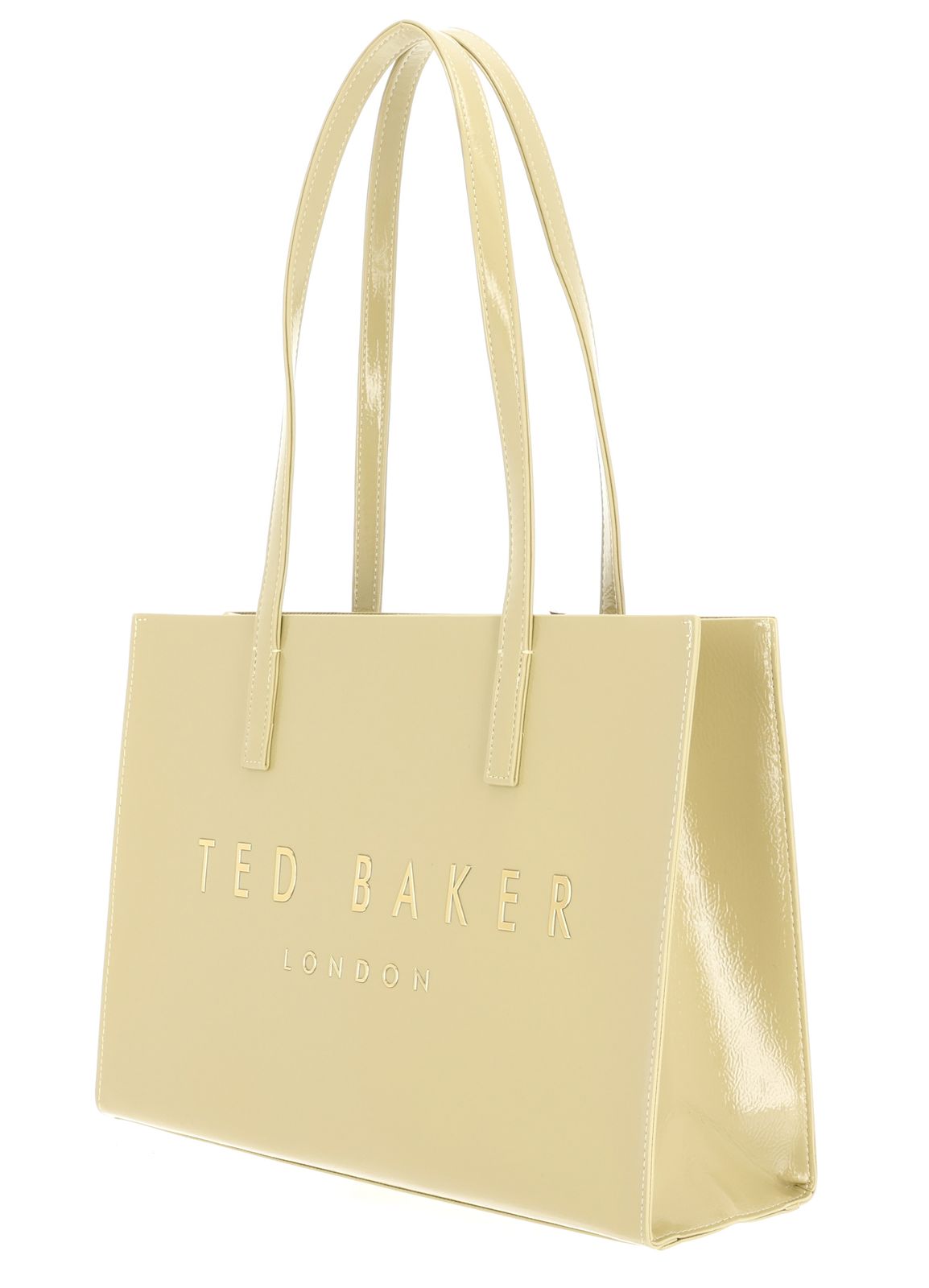 Ted Baker Crinell Elongated Crinkle Icon Bag Yellow Ted Baker Crinell Elongated Crinkle Icon Bag Yellow