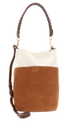 Ted Baker sorien Woven Handle Medium Bucket Bag S Tan