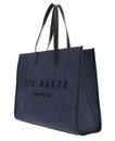 Ted Baker Pallmer Faux Raffia Large Icon Bag Navy