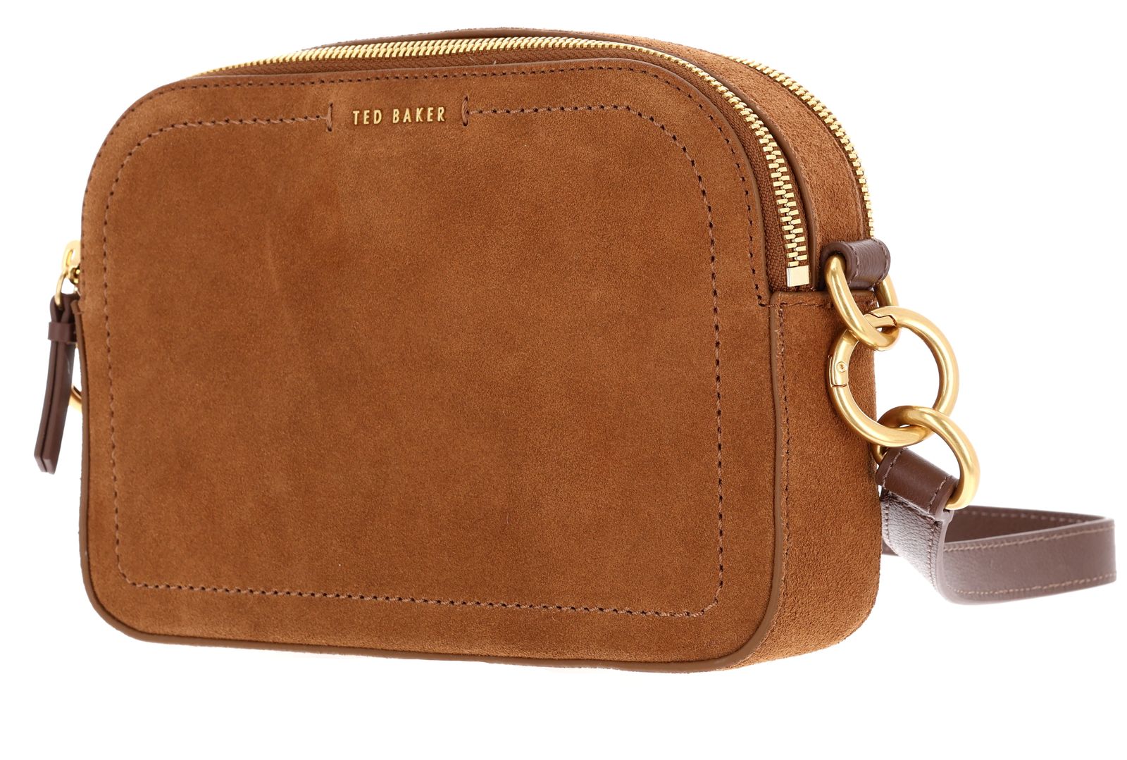 Ted Baker Shayane Webbing Suede Camera Bag Brown Ted Baker Shayane Webbing Suede Camera Bag Brown