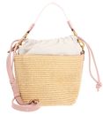 Ted Baker Raffyna Webbing Detail Raffia Small Bucket Bag S Pink