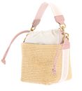 Ted Baker Raffyna Webbing Detail Raffia Small Bucket Bag S Pink