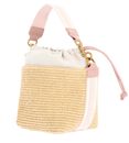 Ted Baker Raffyna Webbing Detail Raffia Small Bucket Bag S Pink