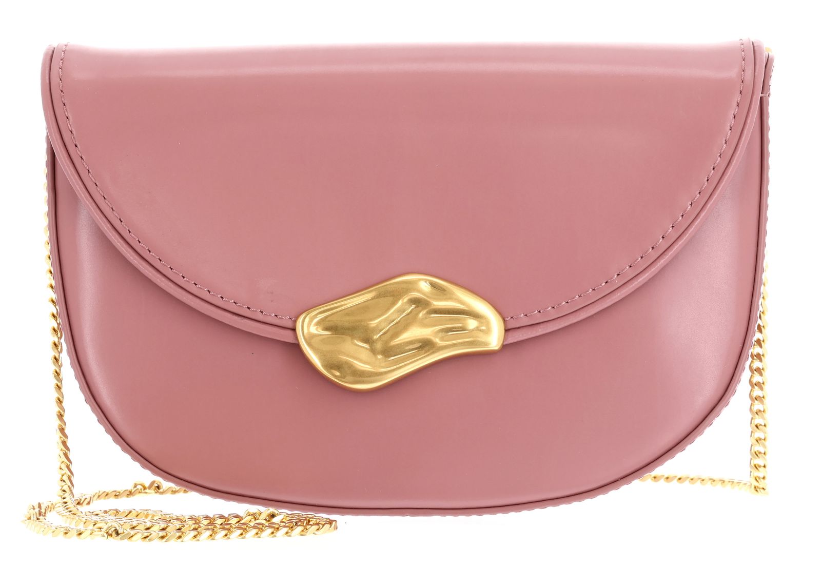 Ted Baker Ddalie Leather Statement Hardware Clutch Dusky - Pink