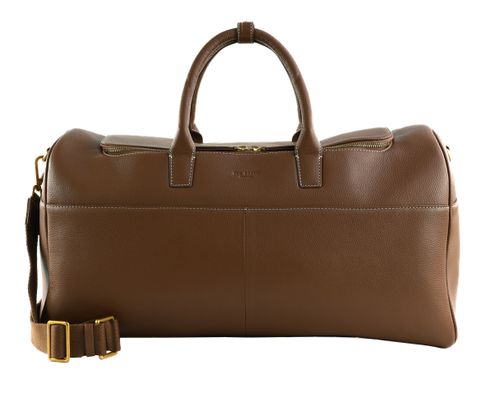 Ted Baker Siimons Pebbled Leather Holdall Tan