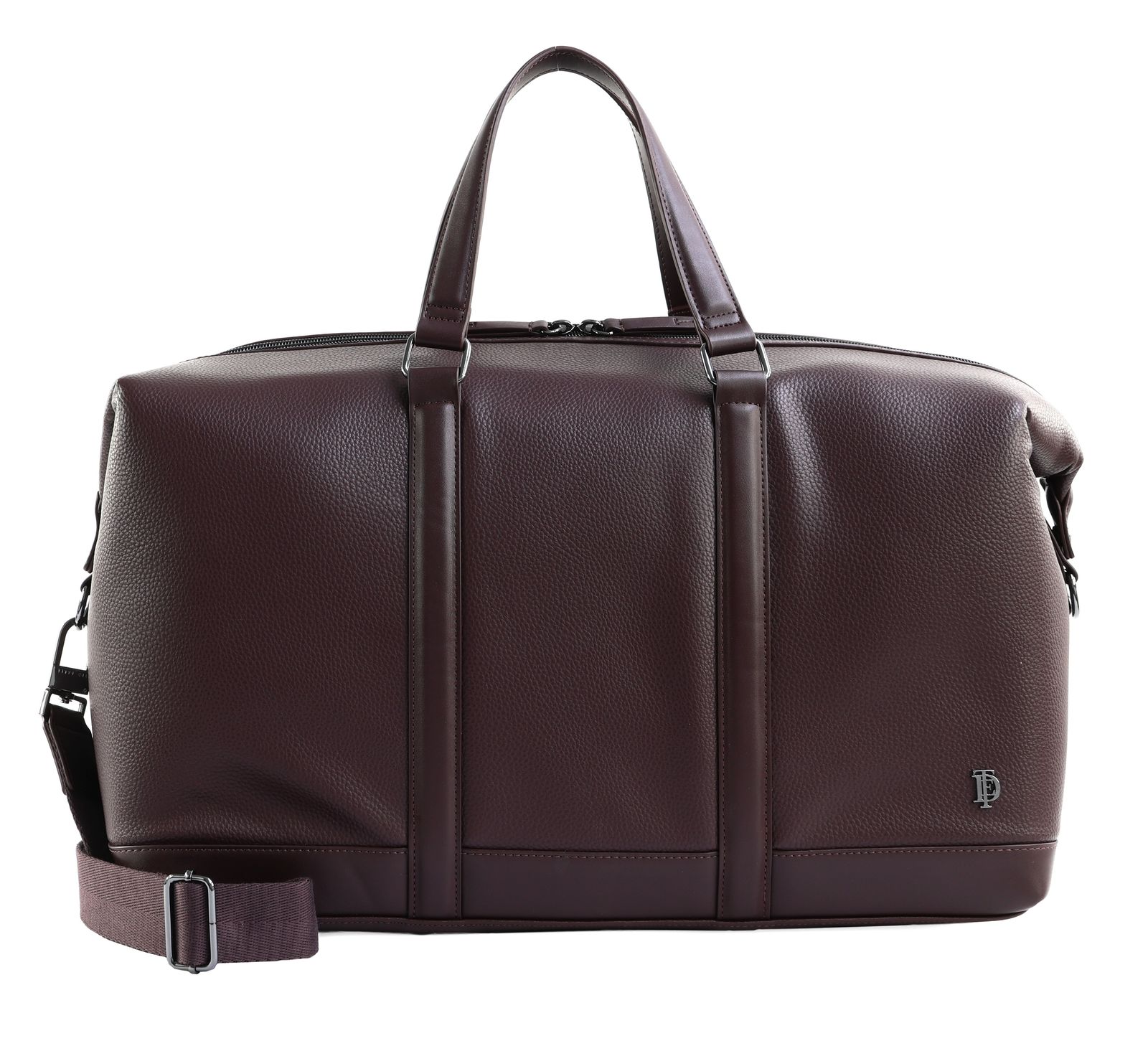 Ted Baker Paiden Pebbled PU Holdall Oxblood