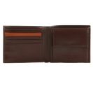 Ted Baker Prugs Embossed Corner Leather Bifold Coin Wallet Brown