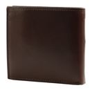 Ted Baker Prugs Embossed Corner Leather Bifold Coin Wallet Brown