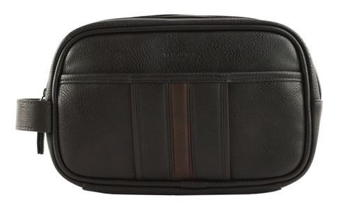 Ted Baker Keilab Stripe PU Washbag Brn-Choc