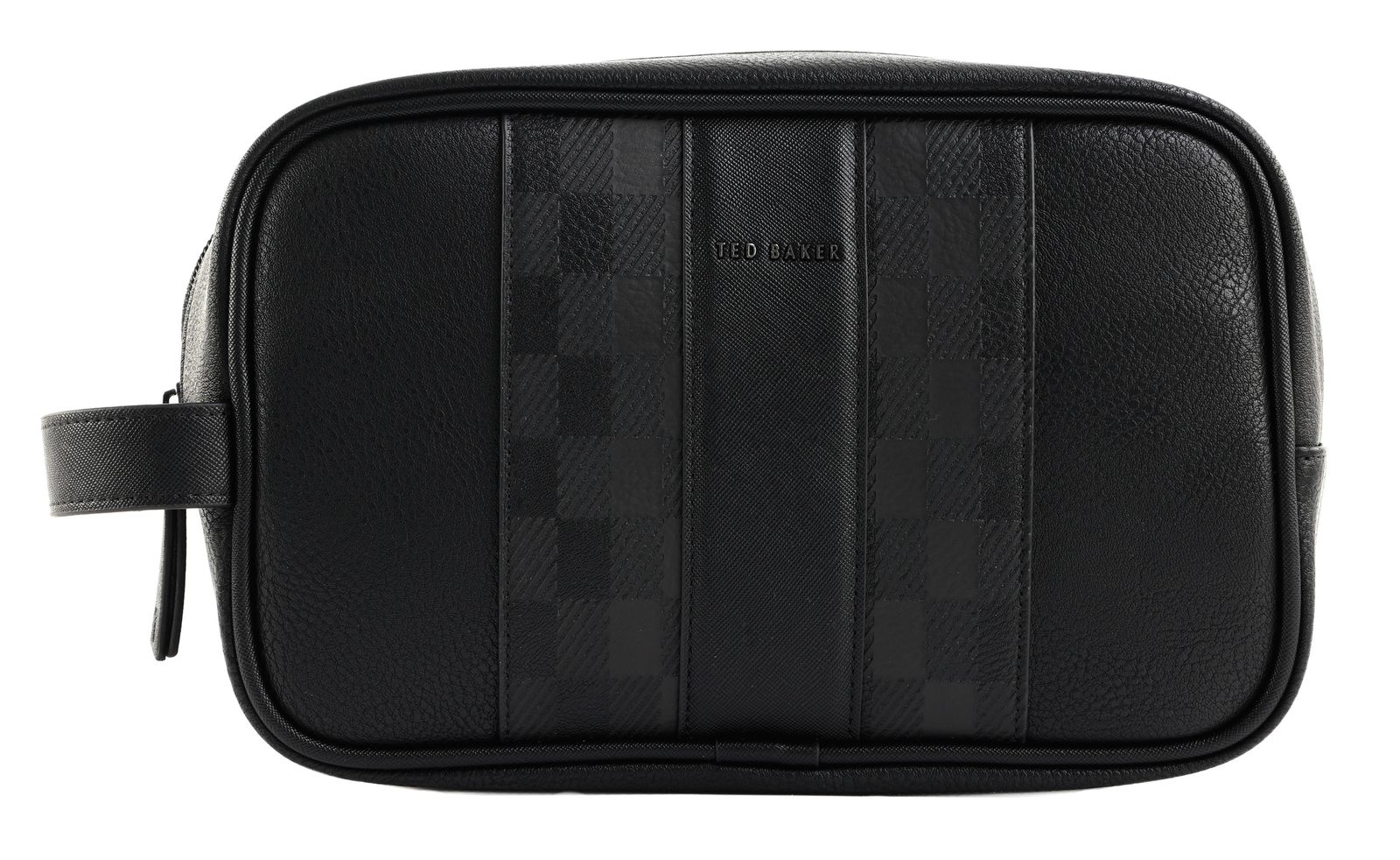 Ted Baker Waydee House Check Washbag Black
