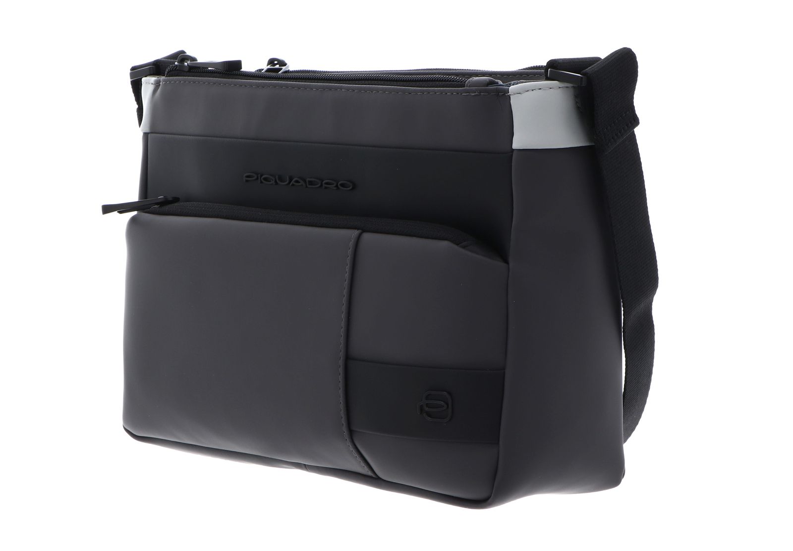 PIQUADRO Wollem Rubber Crossbody Bag Grigio / Nero PIQUADRO Wollem Rubber Crossbody Bag Grigio / Nero