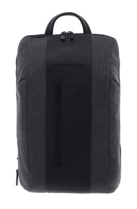 PIQUADRO Brief2 Slim Expandable Backpack M Grigio / Nero