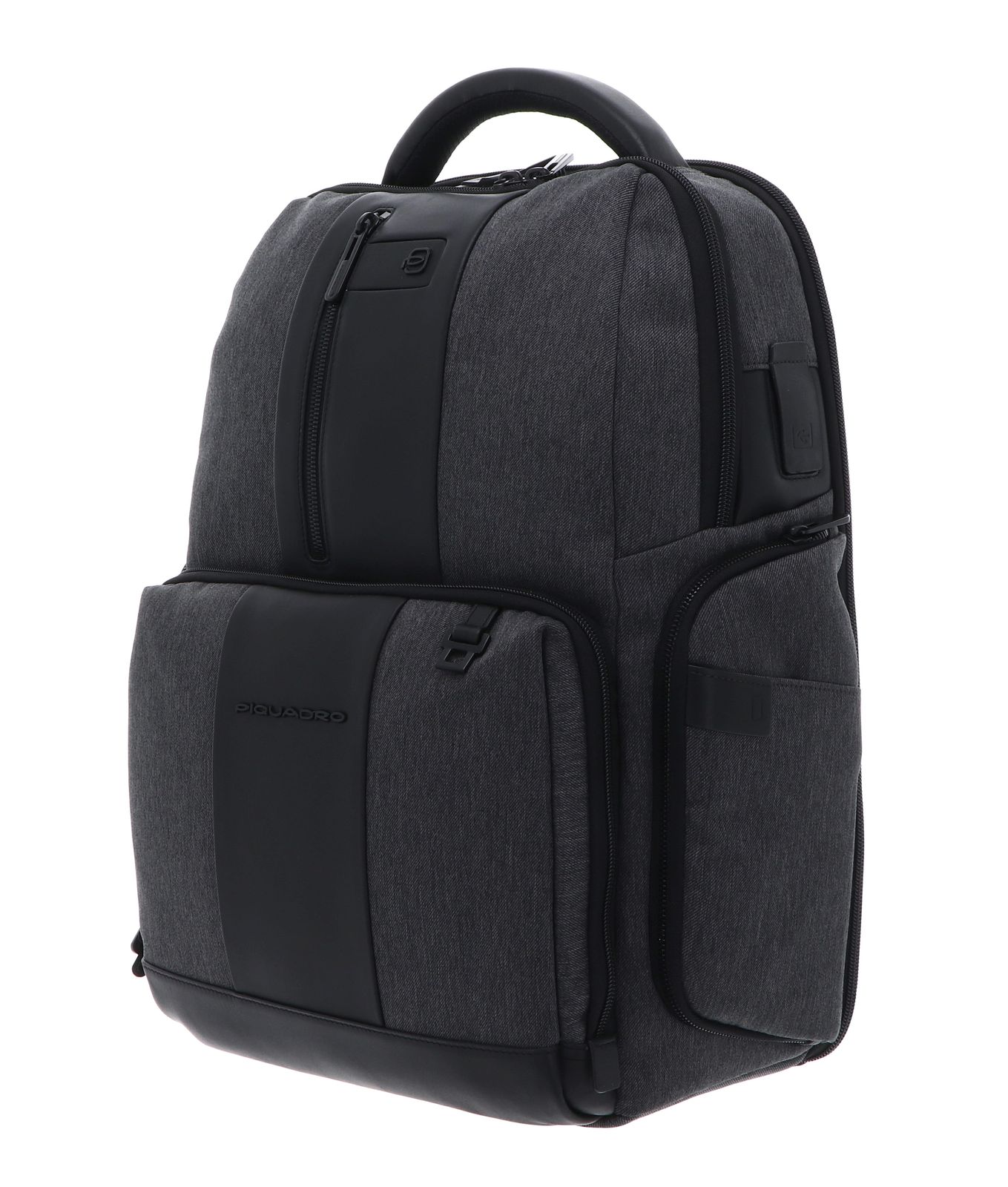PIQUADRO Brief Computer Backpack Grigio / Nero PIQUADRO Brief Computer Backpack Grigio / Nero
