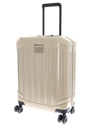 PIQUADRO Pop Cabin Trolley 4 Wheels S Beige