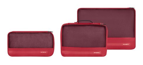 Samsonite TA Revolution Set of 3 Packing Cubes Red