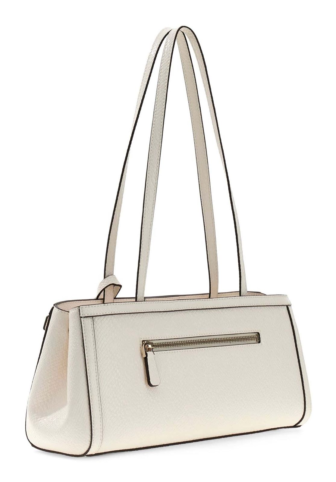 GUESS Dovie Girlfriend Shoulder Satchel Cream White GUESS Dovie Girlfriend Shoulder Satchel Cream White