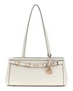 GUESS Dovie Girlfriend Shoulder Satchel Cream White GUESS Dovie Girlfriend Shoulder Satchel Cream White