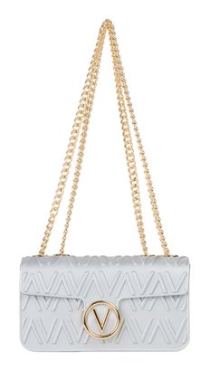 VALENTINO Bubble Flap Bag Argento