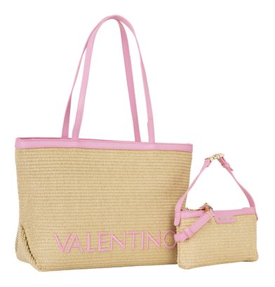 VALENTINO Maiam Shopping Bag Nat / Rosa