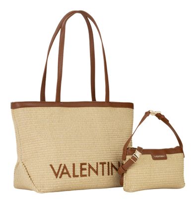 VALENTINO Maiam Shopping Bag Naturale / Cuoio