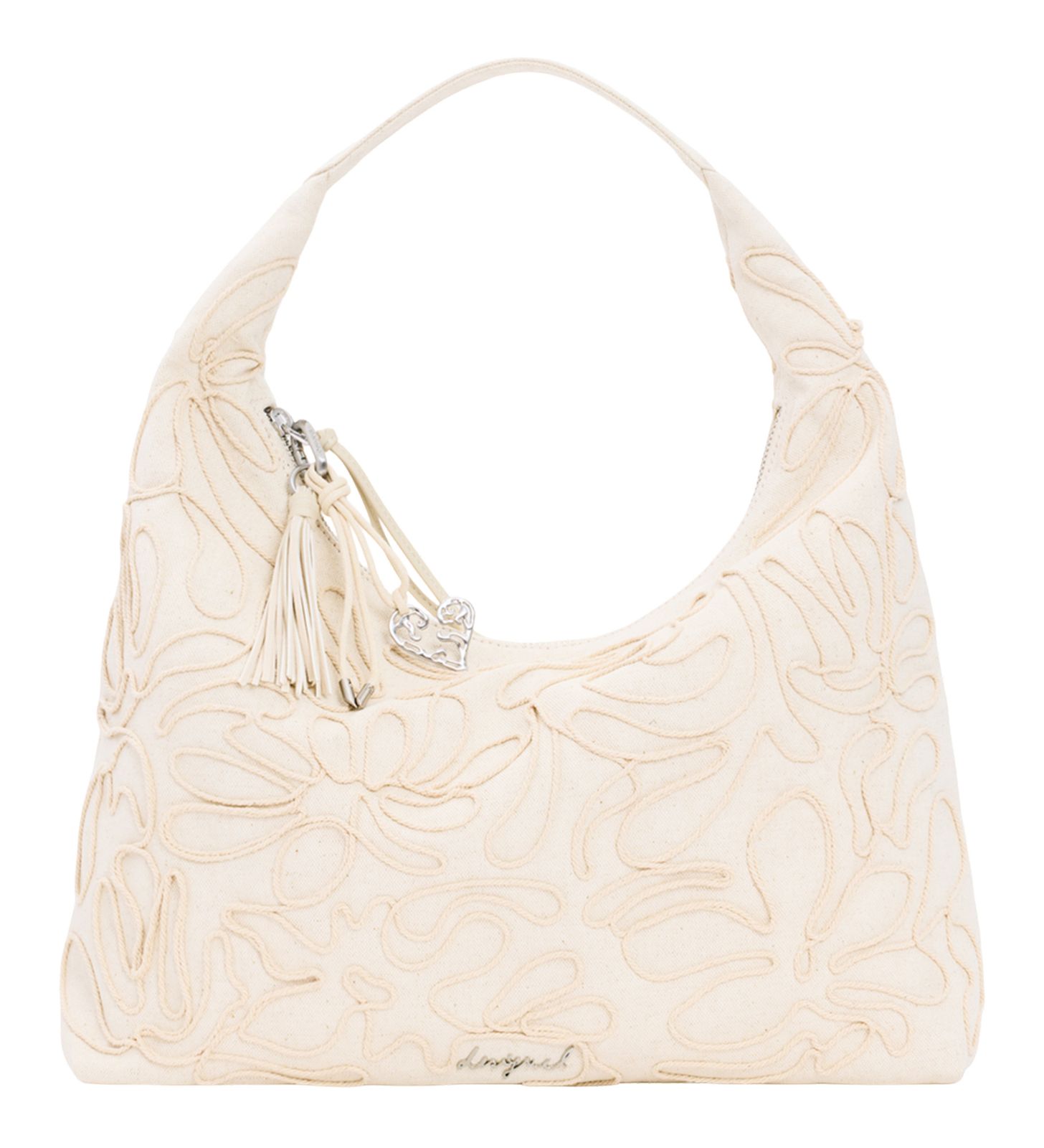 Desigual Edelina Samarra Shoulder Bag Linen White