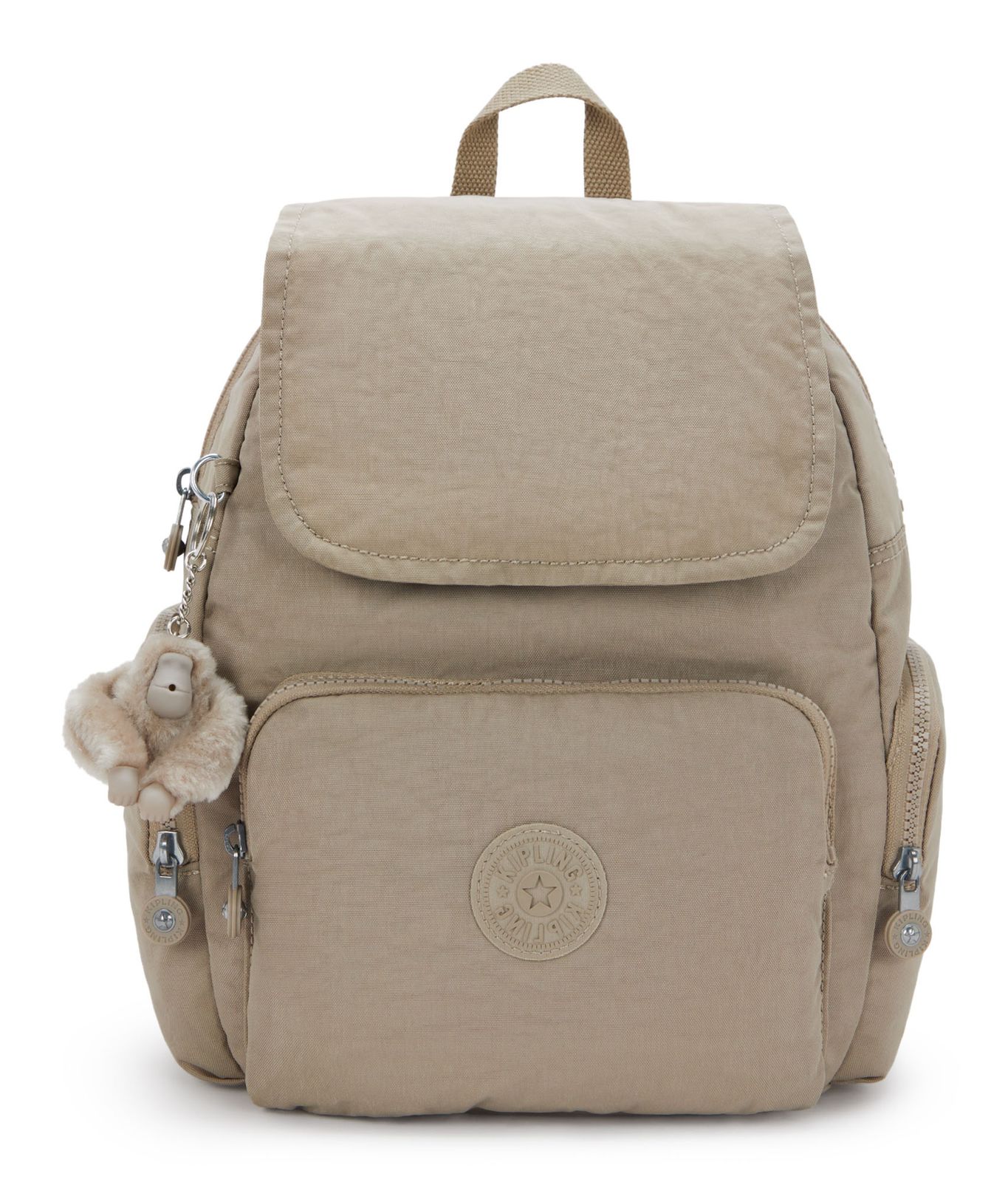 kipling Basic City Zip Backpack S Soft Taupe