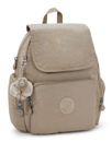 kipling Basic City Zip Backpack S Soft Taupe kipling Basic City Zip Backpack S Soft Taupe